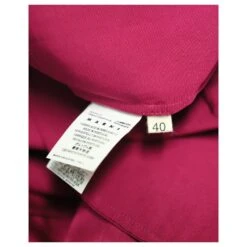 Marni Robe Mi-longue à Panneaux Plissés En Viscose Fuchsia PINk Rose -ModeChic Magasin 729529 8