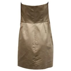 Stella Mc Cartney Stella McCartney Robe De Cocktail Bustier En Coton Nude Chair -ModeChic Magasin 730435 8