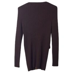 Chloé Robe Cardigan Chloe En Laine Marron -ModeChic Magasin 730451 5