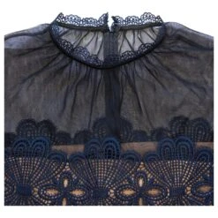 Self Portrait Self-Portrait Felicia Robe En Dentelle Guipure En Polyester Bleu Marine 12 Self Portrait Self-Portrait Felicia Robe En Dentelle Guipure En Polyester Bleu Marine -ModeChic Magasin 730619 6