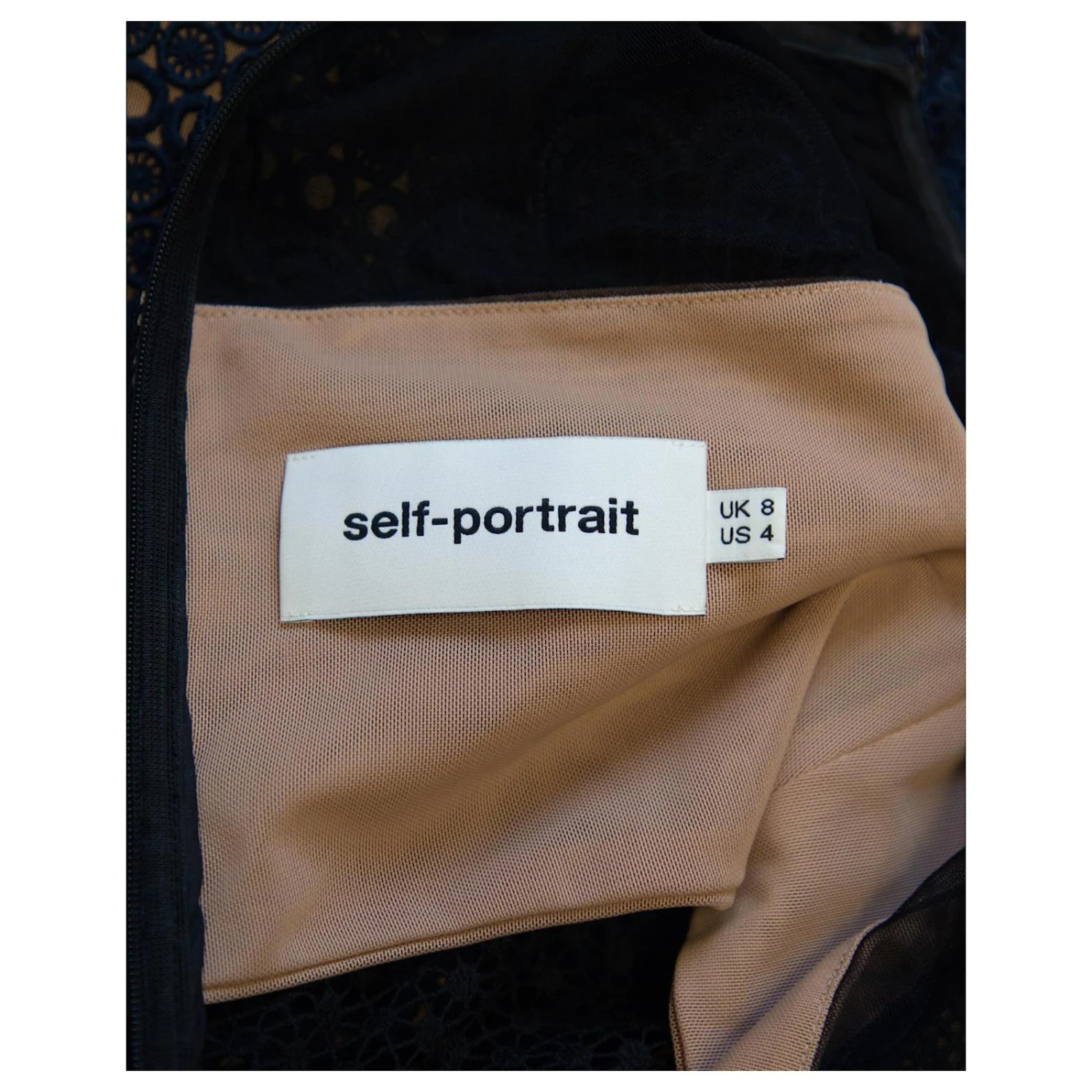 Self Portrait Self-Portrait Felicia Robe En Dentelle Guipure En Polyester Bleu Marine 7 Self Portrait Self-Portrait Felicia Robe En Dentelle Guipure En Polyester Bleu Marine â Image 7