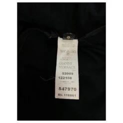 Autre Marque Robe Noire Sans Manches En Rayonne Et Laine Mélangée Encolure Zippée -ModeChic Magasin 731127 10