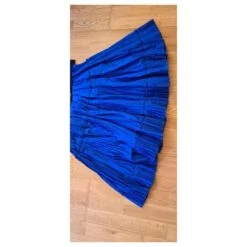 Matthew Williamson Robe Soie Plissée Soleil Bleu Roy -ModeChic Magasin 736717 4