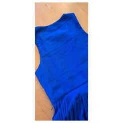 Matthew Williamson Robe Soie Plissée Soleil Bleu Roy -ModeChic Magasin 736717 8