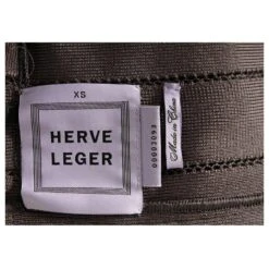 Herve Leger Robe Bandage Gris Foncé Avec Encolure Dégagée 9 Herve Leger Robe Bandage Gris Foncé Avec Encolure Dégagée -ModeChic Magasin 740265 5