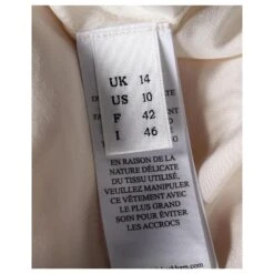 Victoria Beckham Robe Plissée En Jacquard Effet Portefeuille En Acétate Crème Blanc Écru 9 Victoria Beckham Robe Plissée En Jacquard Effet Portefeuille En Acétate Crème Blanc Écru -ModeChic Magasin 740927 5