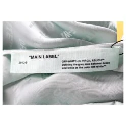 Off White Off-White Robe En Jacquard à Logo Et Décolleté En Cœur En Acétate Vert -ModeChic Magasin 741030 4