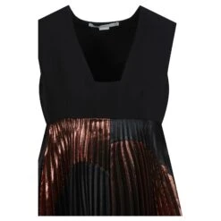 Stella Mc Cartney Robe Stella McCartney à Empiècements Métallisés Multicolore -ModeChic Magasin 741471 3