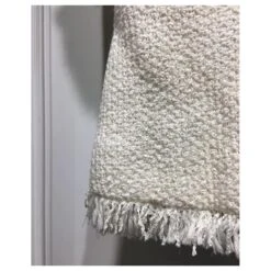 Robe Chanel En Coton Mélangé Blanc -ModeChic Magasin 749967 3