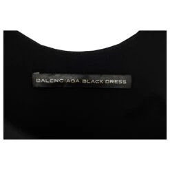 Robe Noire Ornée De Perles Balenciaga -ModeChic Magasin 753690 3