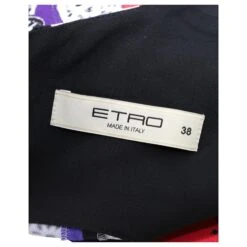 Etro Robe Sans Manches à Imprimé Cachemire En Viscose Violette -ModeChic Magasin 753810 4