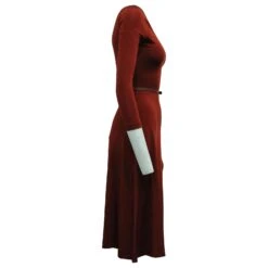 Robe Midi Fluide Altuzarra En Viscose Bordeaux -ModeChic Magasin 753835 3