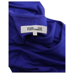 Robe Mi-longue T-shirt Moulante Diane Von Furstenberg En Viscose Bleu Roi -ModeChic Magasin 753858 4