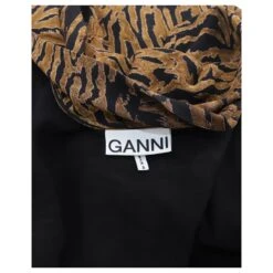 Ganni Robe Mi-longue à Imprimé Upperr En Viscose à Imprimé Animal -ModeChic Magasin 754132 4