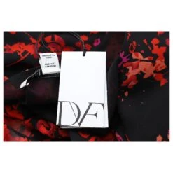 Diane Von Furstenberg Robe DVF Adrienne Midi En Soie Rouge -ModeChic Magasin 755592 3