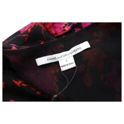 Diane Von Furstenberg Robe DVF Adrienne Midi En Soie Rouge -ModeChic Magasin 755592 5