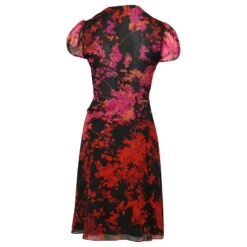 Diane Von Furstenberg Robe DVF Adrienne Midi En Soie Rouge -ModeChic Magasin 755592 6