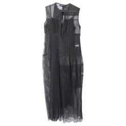 Joseph Robe Longue En Dentelle Patchwork En Nylon Noir 11 Joseph Robe Longue En Dentelle Patchwork En Nylon Noir -ModeChic Magasin 755598 4