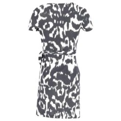 Diane Von Furstenberg Mini-robe à Nouer Sur Le Côté En Soie Noire -ModeChic Magasin 755942 3