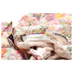 Zimmermann Robe Longue Imprimée à Volants Lovestruck En Coton Multicolore -ModeChic Magasin 756073 4