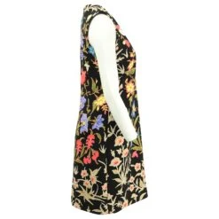 Robe Fourreau à Imprimé Floral Peter Pilotto En Polyester Noir -ModeChic Magasin 756156 4