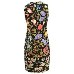 Robe Fourreau à Imprimé Floral Peter Pilotto En Polyester Noir -ModeChic Magasin 756156 5