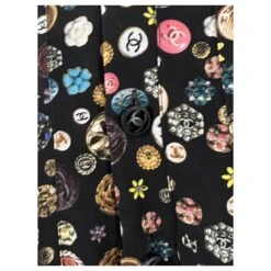 Chanel 10K$ Superbe Robe En Soie Avec Logo CC Noir 17 Chanel 10K$ Superbe Robe En Soie Avec Logo CC Noir -ModeChic Magasin 759245 8