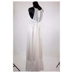 Robe Mi-Longue Claudie Pierlot 40 Blanc -ModeChic Magasin 762202 3