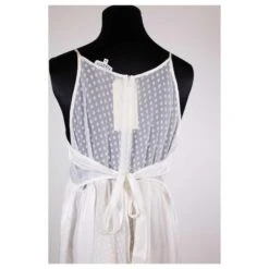 Robe Mi-Longue Claudie Pierlot 40 Blanc -ModeChic Magasin 762202 4