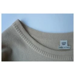 Hermès HERMES Robe Longue Cachemire écru TBE T40 Beige -ModeChic Magasin 762491 4