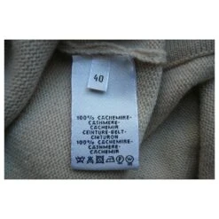 Hermès HERMES Robe Longue Cachemire écru TBE T40 Beige -ModeChic Magasin 762491 5