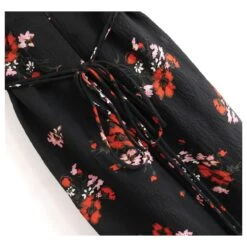 Robe Marguerite Rebecca Taylor Noir Rouge -ModeChic Magasin 762504 2