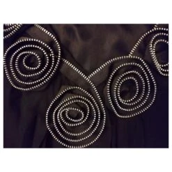 Yumi Kim YUMI ROBE DRESS TUNIQUE ROSACES RELIEF FERMETURES DOS PLISSé T M/L OU T 42 Noir -ModeChic Magasin 772159 7