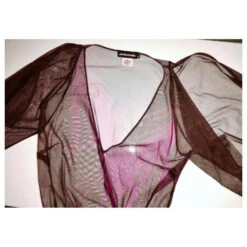 ANTIK BATIK SUR ROBE DRESS VOILE RESILLE PAPILLONS TM OU 36/40 Chocolat -ModeChic Magasin 772196 9