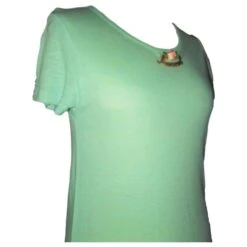 MANOUSH ROBE DRESS MINT MEDAILLON ROSE RELIEF VOLANTS T 40/42 Vert Clair -ModeChic Magasin 774997 8