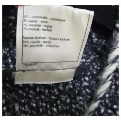 CHANEL Fall 2010 Robe à Franges En Fourrure De Cachemire Et Tweed Noir Et Blanc Sz.36 Multicolore 13 CHANEL Fall 2010 Robe à Franges En Fourrure De Cachemire Et Tweed Noir Et Blanc Sz.36 Multicolore -ModeChic Magasin 775573 7