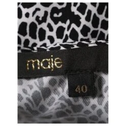 Maje ROBE COURTE SURPLIQUE A VOLANTS En Cupro Noir Et Blanc 8 Maje ROBE COURTE SURPLIQUE A VOLANTS En Cupro Noir Et Blanc -ModeChic Magasin 776924 4