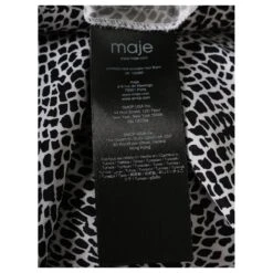 Maje ROBE COURTE SURPLIQUE A VOLANTS En Cupro Noir Et Blanc 9 Maje ROBE COURTE SURPLIQUE A VOLANTS En Cupro Noir Et Blanc -ModeChic Magasin 776924 5