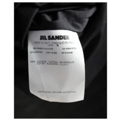 Jil Sander Robe Sans Manches à Nœuds En Coton Noir -ModeChic Magasin 776926 5