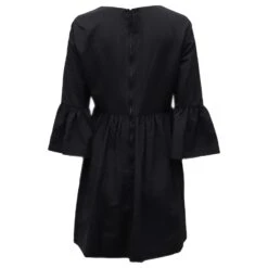 Alice + Olivia Alice & Olivia Augusta Robe Courte à Manches Volantées En Polyester Noir -ModeChic Magasin 777062 3