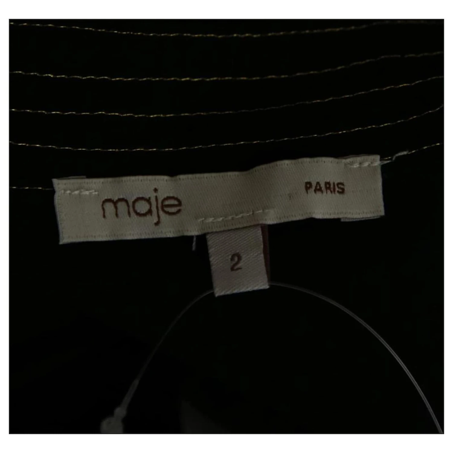 Robe Maje 38 Noir 5 Robe Maje 38 Noir â Image 5