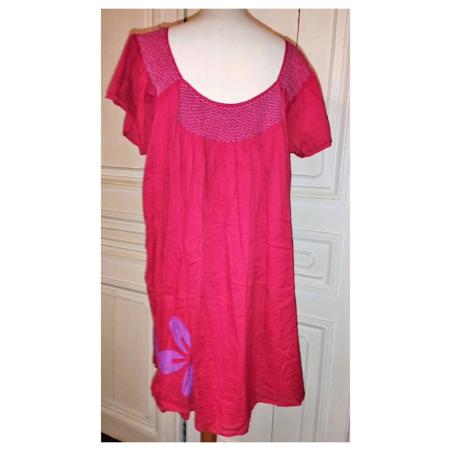 ANTIK BATIK ROBE TUNIQUE DRESS PAPILLON T UK 24 OU 46/48/50/52 Rouge 8 ANTIK BATIK ROBE TUNIQUE DRESS PAPILLON T UK 24 OU 46/48/50/52 Rouge – Image 8