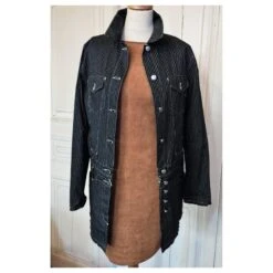 Jean Paul Gaultier GAULTIER TRENCH VESTE ROBE ET JUPE 4 EN 1 TRANSFORMABLE COLLECTOR RAYE TM OU 40/42 Noir -ModeChic Magasin 780985 10