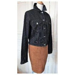 Jean Paul Gaultier GAULTIER TRENCH VESTE ROBE ET JUPE 4 EN 1 TRANSFORMABLE COLLECTOR RAYE TM OU 40/42 Noir -ModeChic Magasin 780985 2