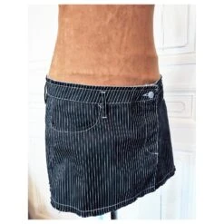 Jean Paul Gaultier GAULTIER TRENCH VESTE ROBE ET JUPE 4 EN 1 TRANSFORMABLE COLLECTOR RAYE TM OU 40/42 Noir -ModeChic Magasin 780985 9