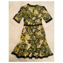 Robe Dolce & Gabbana, Mi Longueur Multicolore Moutarde 11 Robe Dolce & Gabbana, Mi Longueur Multicolore Moutarde -ModeChic Magasin 782998 4