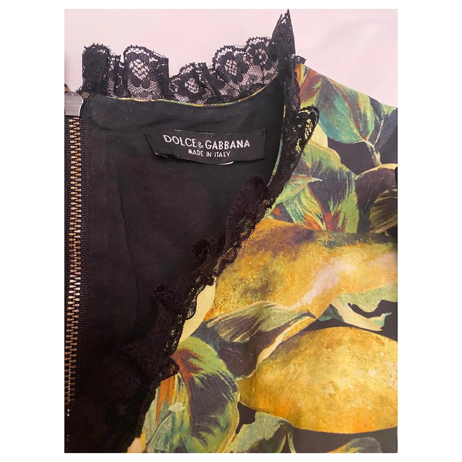 Robe Dolce & Gabbana, Mi Longueur Multicolore Moutarde 5 Robe Dolce & Gabbana, Mi Longueur Multicolore Moutarde – Image 5