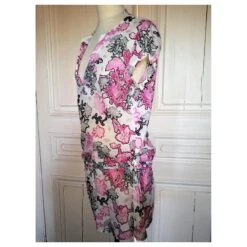 CHRISTIAN LACROIX ROBE DRESS BAROQUE HANCHES NOUEES T3 T38/40/42 Multicolore -ModeChic Magasin 783633 10