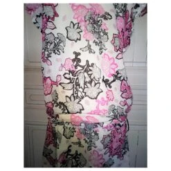 CHRISTIAN LACROIX ROBE DRESS BAROQUE HANCHES NOUEES T3 T38/40/42 Multicolore -ModeChic Magasin 783633 7