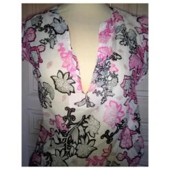 CHRISTIAN LACROIX ROBE DRESS BAROQUE HANCHES NOUEES T3 T38/40/42 Multicolore -ModeChic Magasin 783633 9